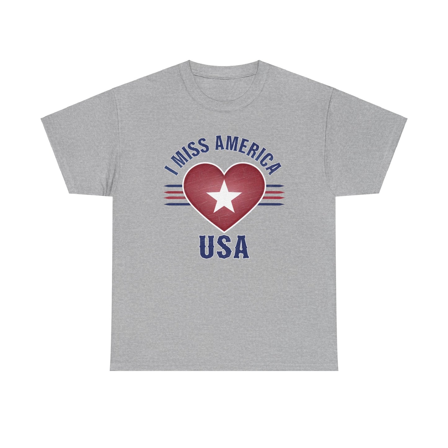 "I Miss America" Heart Unisex Heavy Cotton Tee